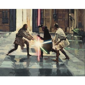 Lightsaber Duel On Naboo by Rodel Gonzalez