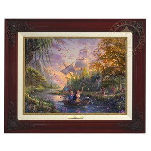 Kinkade Disney Canvas Classics: Pocahontas (Classic Brandy Frame)