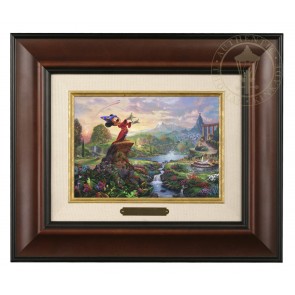 Kinkade Disney Brushworks: Fantasia (Classic Burl Frame)