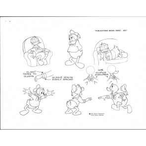 Disney Publication Model Sheet: Donald Duck
