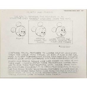 Disney Publication Model Sheet: Morty and Ferdie
