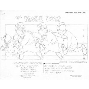 Disney Publication Model Sheet: The Beagle Boys