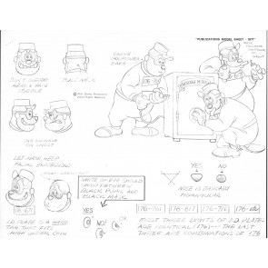 Disney Publication Model Sheet: The Beagle Boys II