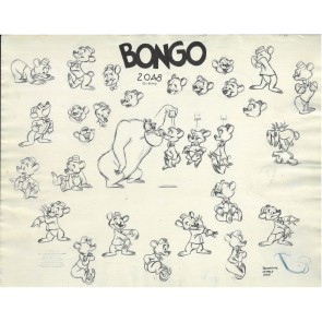 Disney Publication Model Sheet: Bongo the Bear