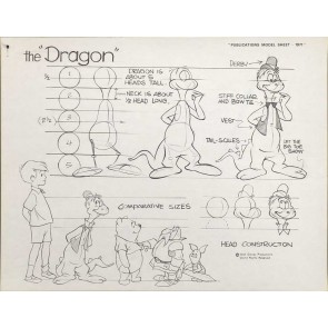 Disney Publication Model Sheet: The Dragon (Winnie the Pooh)
