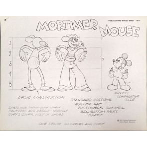 Disney Publication Model Sheet: Mortimer Mouse II