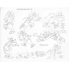 Disney Publication Model Sheet: Goofy - Various Poses