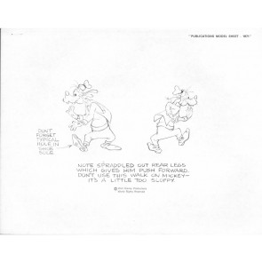 Disney Publication Model Sheet: Goofy - Two Poses