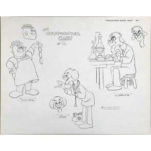 Disney Publication Model Sheet: The Supporting Cast #2