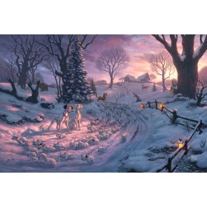 Disney 101 Dalmatians On The Run by Thomas Kinkade Studios