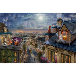 The Aristocats - Love Under The Moon by Thomas Kinkade Studios