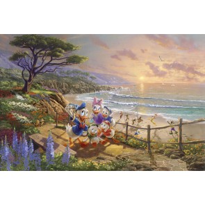 Donald and Daisy A Duck Day Afternoon by Thomas Kinkade Studios
