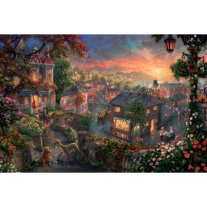 Lady and the Tramp by Thomas Kinkade Studios