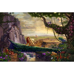 Lion King Return To Pride Rock [by Thomas Kinkade Studios