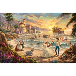 Little Mermaid Celebration Of Love by Thomas Kinkade Studios