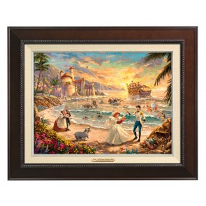 Kinkade Disney Canvas Classics: The Little Mermaid Celebration of Love