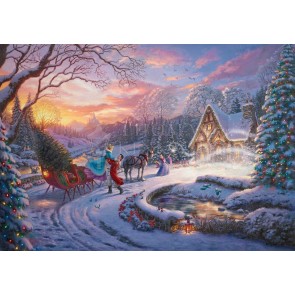 Cinderella Bringing Home The Tree by Thomas Kinkade Studios