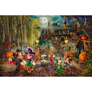 Mickey And Minnie Halloween Fun by Thomas Kinkade Studios