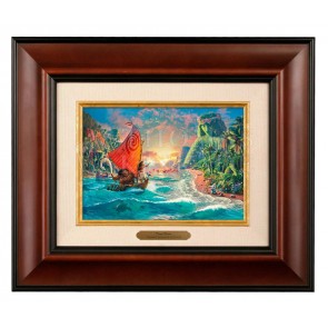 Kinkade Disney Brushworks: Moana (Classic Burl Frame)