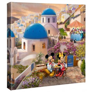 Kinkade Disney Minis: Mickey and Minnie in Greece