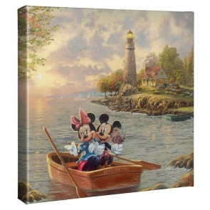 Kinkade Disney Minis: Mickey and Minnie Lighthouse Cove
