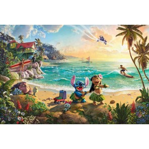 Disney Lilo & Stitch by Thomas Kinkade Studios
