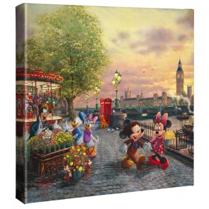 Kinkade Disney Minis: Mickey and Minnie in London