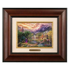 Kinkade Disney Brushworks: The Evil Queen (Classic Burl Frame)