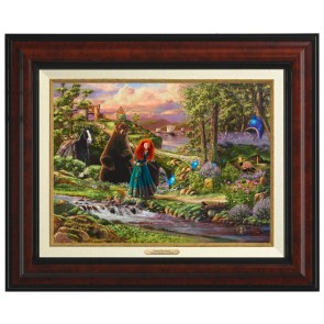 Kinkade Disney Canvas Classics: Brave (Classic Burl Frame)
