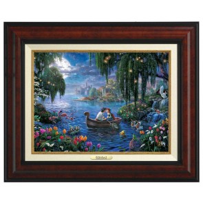 Kinkade Disney Canvas Classics: The Little Mermaid II (Classic Burl Frame)