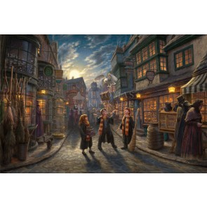 Harry Potter Diagon Alley by Thomas Kinkade Studios