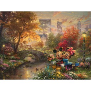 Mickey and Minnie Sweetheart Central Park by Thomas Kinkade Studios
