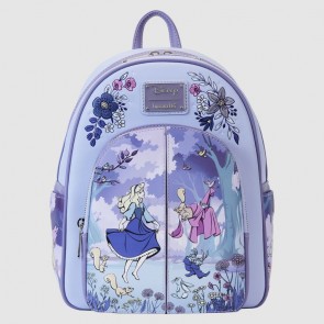 Loungefly Sleeping Beauty 65th Anniversary Floral Scene Mini Backpack (WDBK3519)