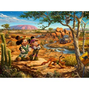 Disney Mickey and Minnie in the Outback by Thomas Kinkade Studios