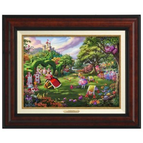 Kinkade Disney Canvas Classics: Queen of Hearts (Classic Burl Frame)
