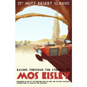 Racing Through the Streets of Mos Eisley by Steve Thomas