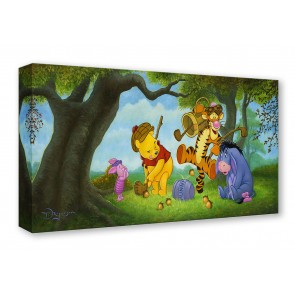 Treasures on Canvas: Pooh Over Par by Tim Rogerson