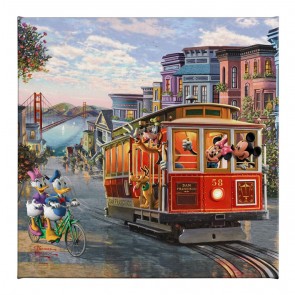 Kinkade Disney Minis: Mickey and Minnie in San Francisco