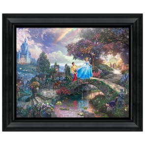 Thomas Kinkade Brushstroke Vignette: Cinderella Wishes Upon a Dream