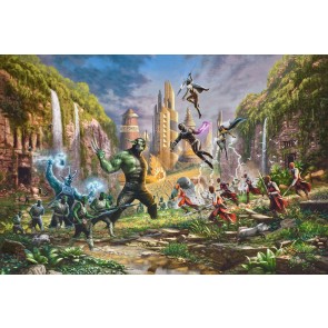 Battle for Wakanda by Thomas Kinkade Studios
