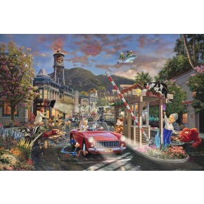 Looney Tune - Backlot Shenanigans by Thomas Kinkade Studios