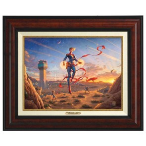 Kinkade Canvas Classics: Captain Marvel - Dawn of a New Day (Classic Burl Frame)