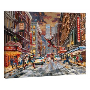 Kinkade 24" x 30" Gallery Wrapped Canvas: Deadpool - Snow Day