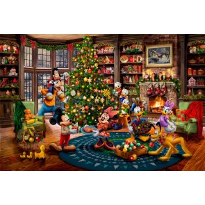 Disney Mickey and Minnie Trimming the Tree by Thomas Kinkade Studios