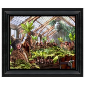 Thomas Kinkade Brushstroke Vignette: Harry Potter Hogwarts Greenhouse