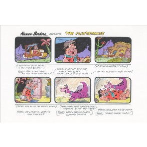 Flintstones Story Board by Bob Singer