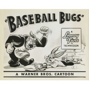 Baseball Bugs Lobby Card by Chuck Jones
