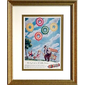 Lifesaver Balloons 9 x 11 framed