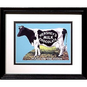 Hershey's Cow 11 x 9 framed