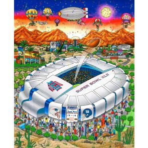 Super Bowl XLII: Arizona by Charles Fazzino